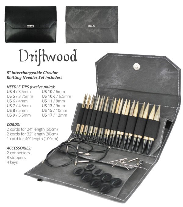 LYKKE Driftwood Interchangeable Needle set (Cacao) - Image 2