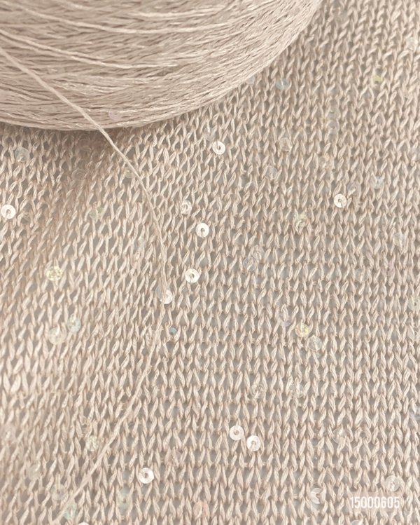 72% Linen, 28% Silk, Sequins - Image 2