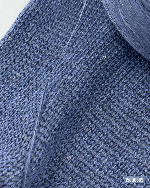 77% Linen, 15% Silk, 8% Cashmere wool, Sequins - Image 2