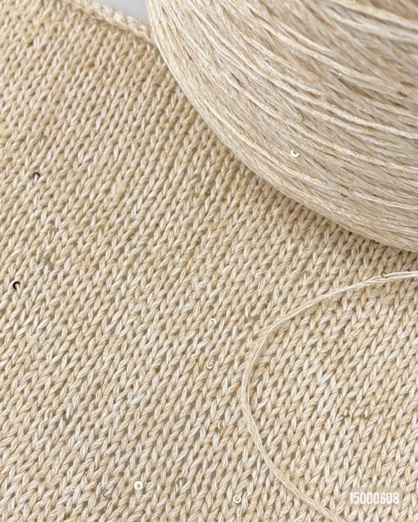 51% Linen, 22% Silk, 20% Cotton, 4% Polyamide, 3% Lurex, Sequins - Image 2