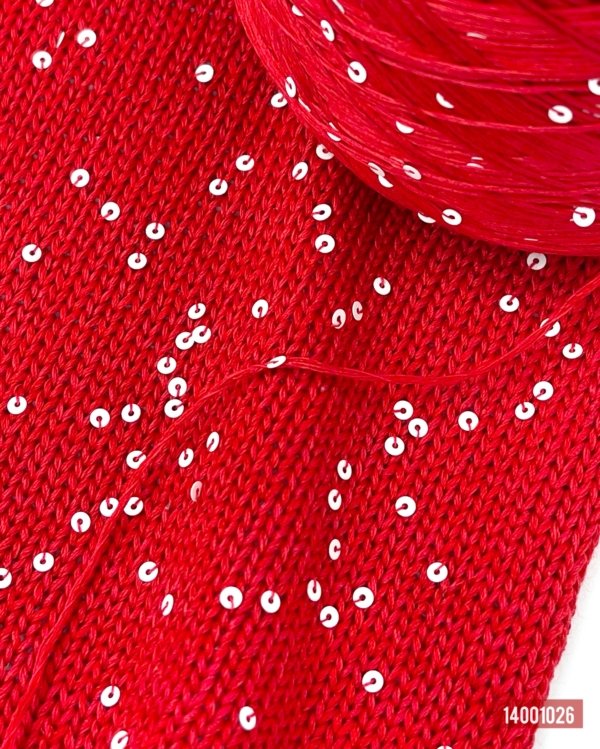 58% Cotton, 33% Silk, 9% Cashmere wool, Sequins - Image 2